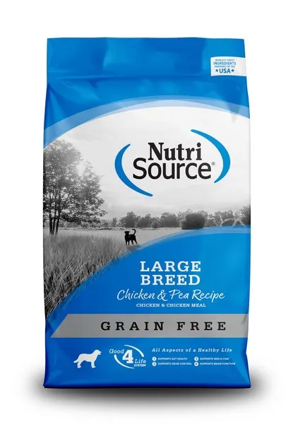 26lb Nutrisource Grain Free Large Breed Chicken & Pea - Dog/Cat Supplements